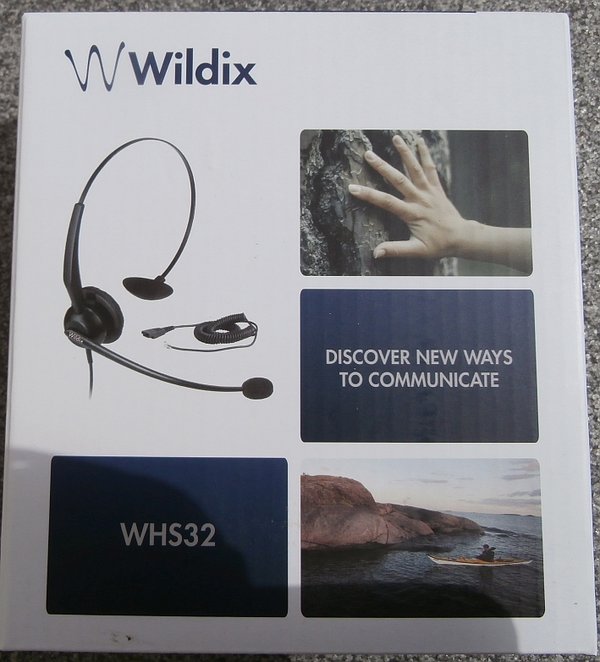 Wildix WHS-32 Mono-aural Headset for WP480/490/600A, NEU!